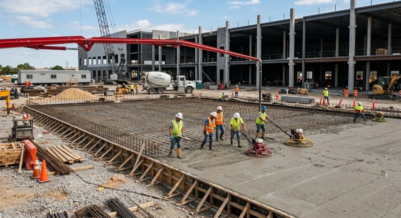 Commercial Slab Construction in Lavonia, GA