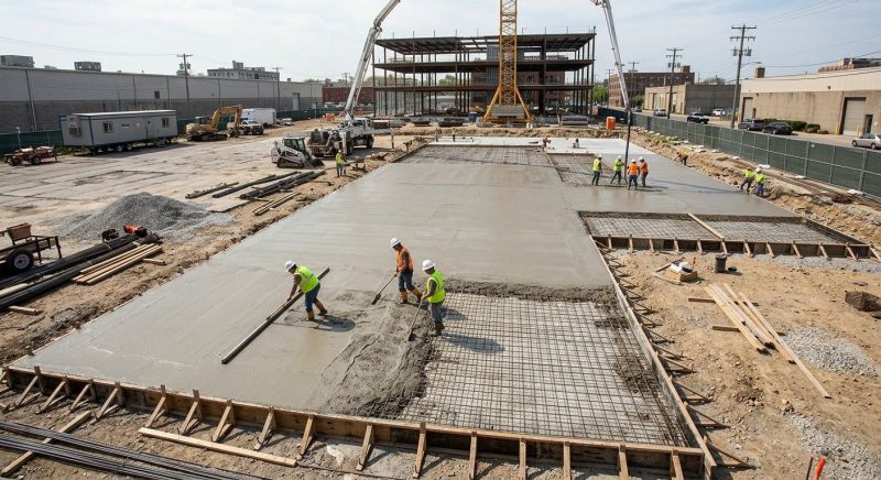 Commercial Slab Installation in Hartwell, GA
