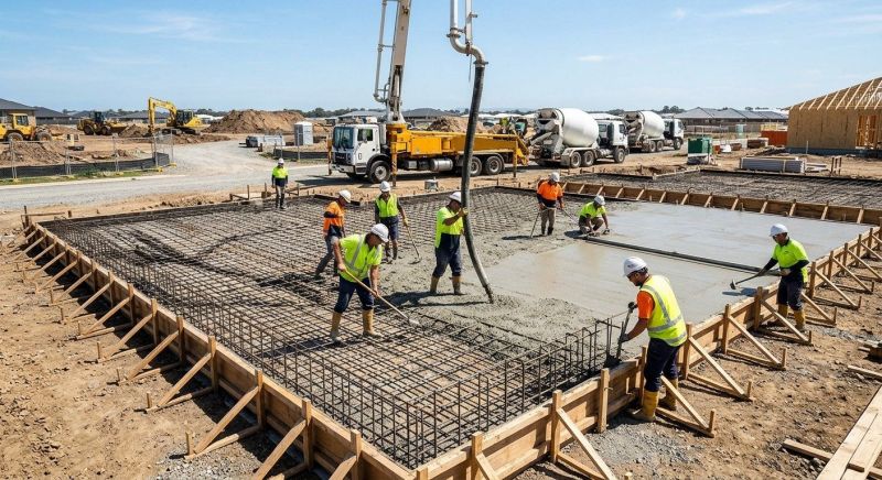 Foundation Slab Construction in Seneca, SC