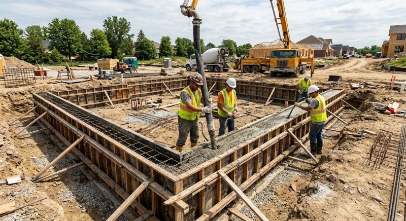 Foundation Wall Pouring in Anderson, SC